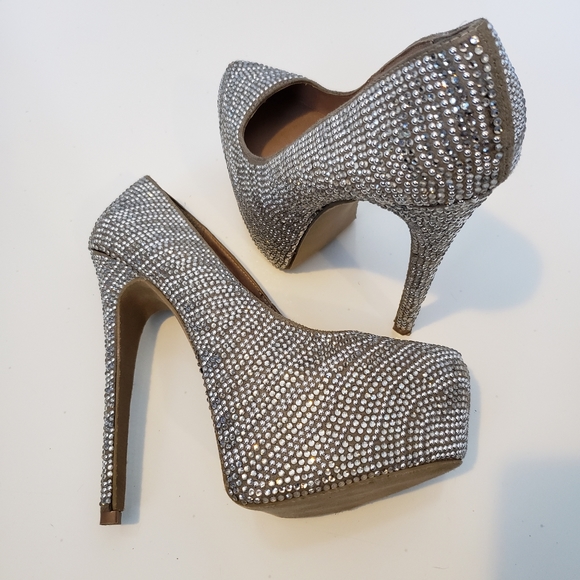 Steve Madden Rhinestone Platform Heels